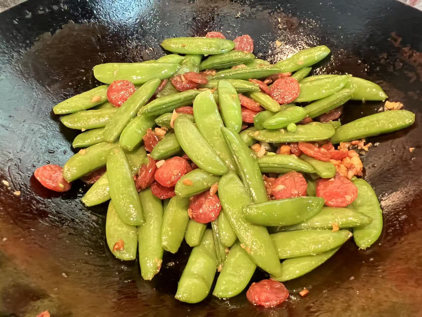 甜豆炒腊肉